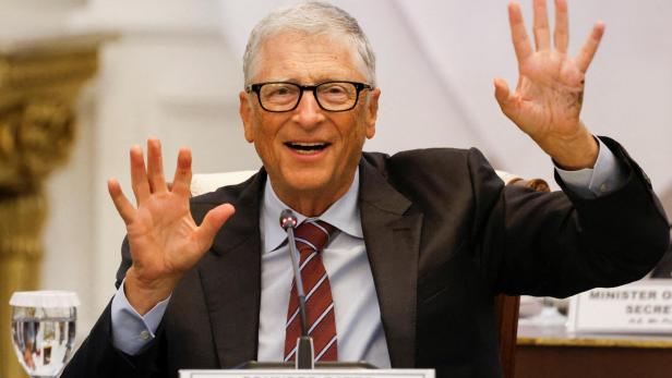 Bill Gates bei einem Meeting am 7. Mai 2025