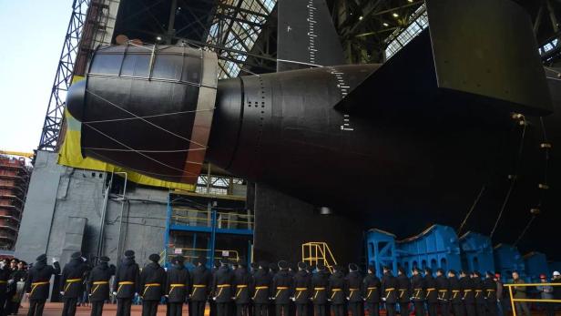 Die Chabarowsk ist bei einer Zeremonie vom Stapel gelaufen