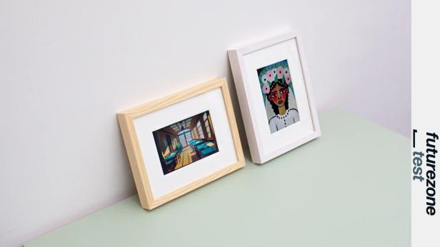 Im richtigen Licht und mit den richtigen Inhalten sehen die E-Ink-Bilderrahmen sehr gut aus.