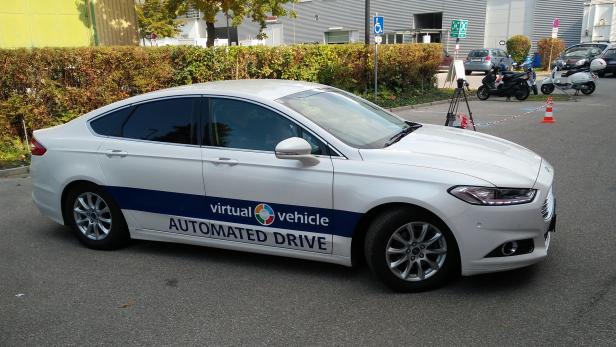 Der &quot;AD-Demonstrator&quot; für autonomes Fahren von Virtual Vehicle