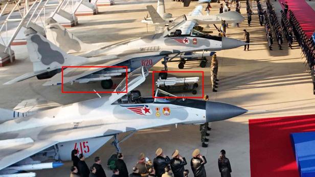 MiG-29 mit der neuen Luft-Luft-Rakete