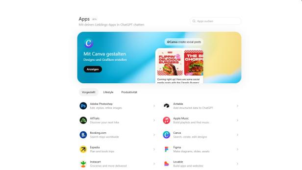 ChatGPT hat seinen App-Store offiziell veröffentlicht.