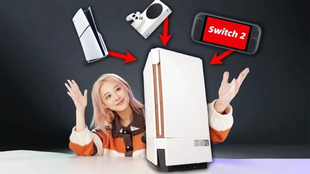 Modder baut All-in-One-Konsole aus PS5, Xbox Series X und Switch 2
