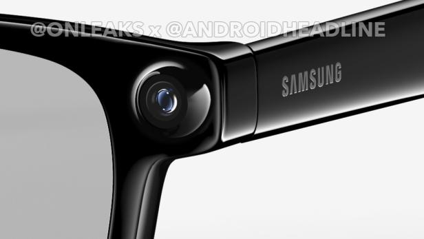 So soll die smarte Samsung-Brille Galaxy Glasses aussehen - Bilder stammen von Onleaks und Android Headlines 