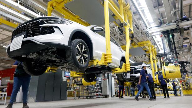 BYD-Auto in der Fabrik