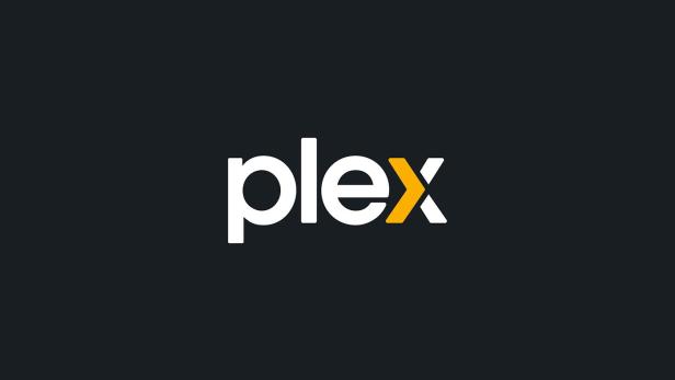 Plex-Logo auf schwarzem Hintergrund