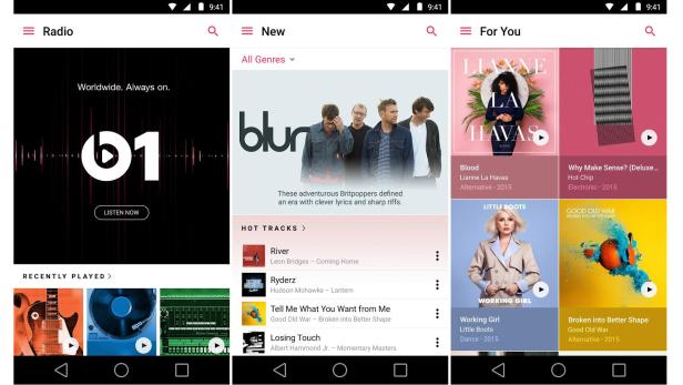 Apple Music ist jetzt auch als Android-App erhältlich