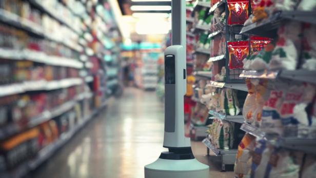 Supermarkt-Roboter Tally von Simbe Robotics