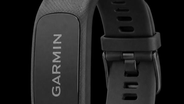 Schwarzes Band mit Garmin-Schriftzug