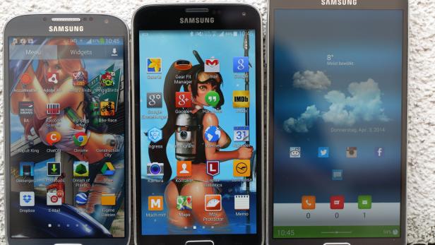 Samsung Galaxy S4, S5 und Note 3