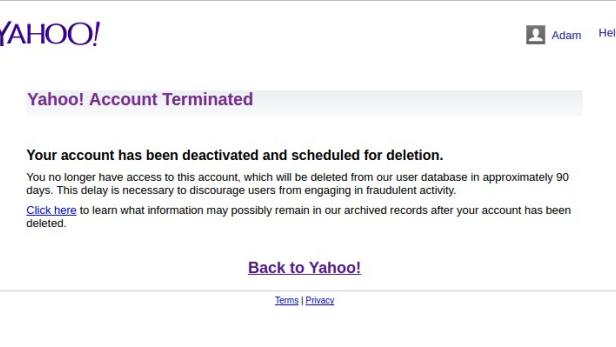 Wenn man auf &quot;Back to Yahoo&quot; klickt kann man sich erneut ganz normal einloggen.