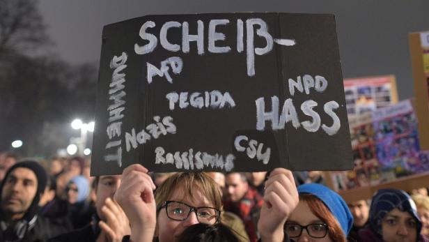 Kundgebung gegen Pegida in Deutschland