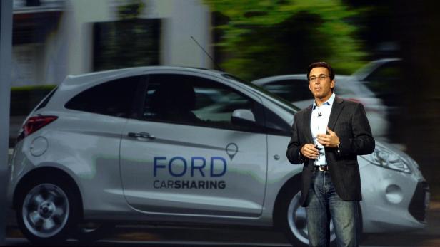 Ford-CEO Mark Fields bei der Consumer Electronics Show