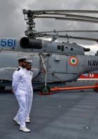 Commissioning ceremony of India's first home-built aircraft carrier INS Vikrant, in Kochi