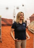 Media tour of NASA's simulated Mars habitat at the agency's Johnson Space Center in Houston