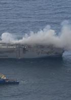 NETHERLANDS-MARITIME-SHIPPING-FIRE