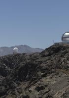 Pachon and Tololo, the Chilean hills with astronomical observatories telescopes in the southern hemisphere