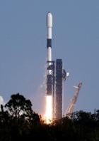 A SpaceX Falcon 9 rocket lifts off from the Cape Canaveral Space Force Station