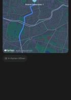Anzeige einer Route nach der Bitte um Routenplanung.