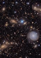 Ein Teil des Virgo-Galaxienhaufens