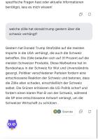 Die Strafzölle von Donald Trump auf Schweizer Produkte sorgen für Unverständnis.