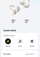Screenshot der Baseus-App mit den Einstellungen für die Bass BC1 Kopfhörer.