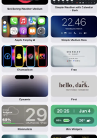 Widget-Auswahl in der Widgy-App.