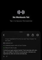 Im Vordergrund die Ausgabe des Chatbots, im Hintergrund das Dashbord der gerade erstellten App