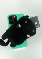 Magwallet Schwarze Katze auf Handy 