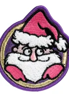 Das MAGMOJI-Badge „Gamer Elf“ in Weihnachtsoptik mit grünen und roten Details sowie Schriftzug ist als festliches Accessoire für MagSafe-Geräte gestaltet.