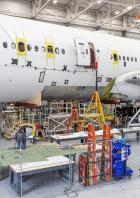 Eine Boeing 777 wird für die NASA umgebaut.