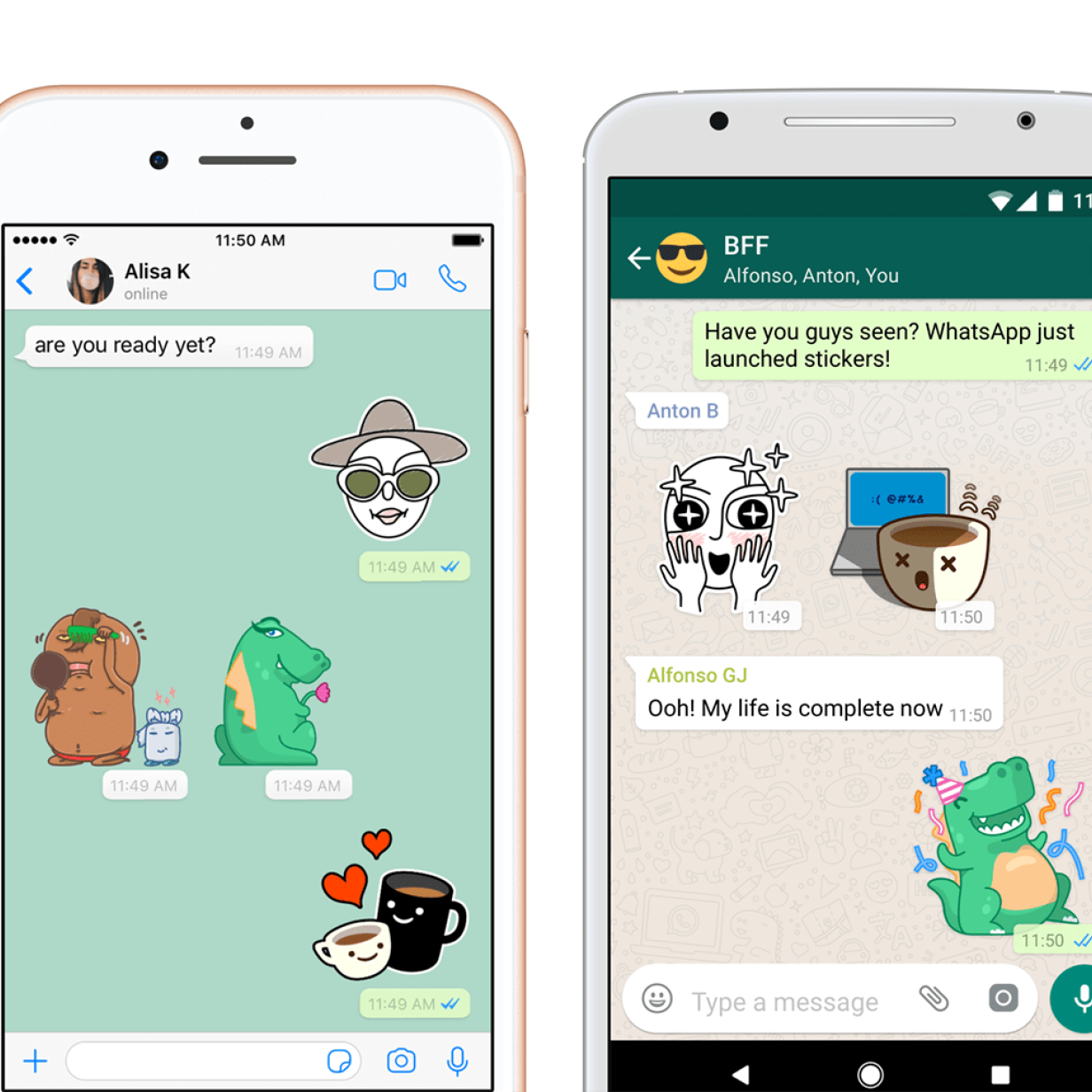 WhatsApp führt erstmals Sticker ein