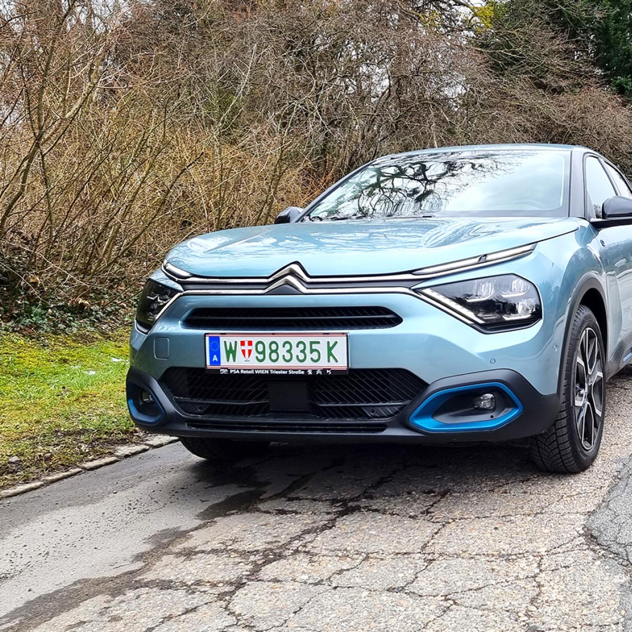 Citroën ë-C4 im Test: Luxuriöses Fahrgefühl, günstiger Preis