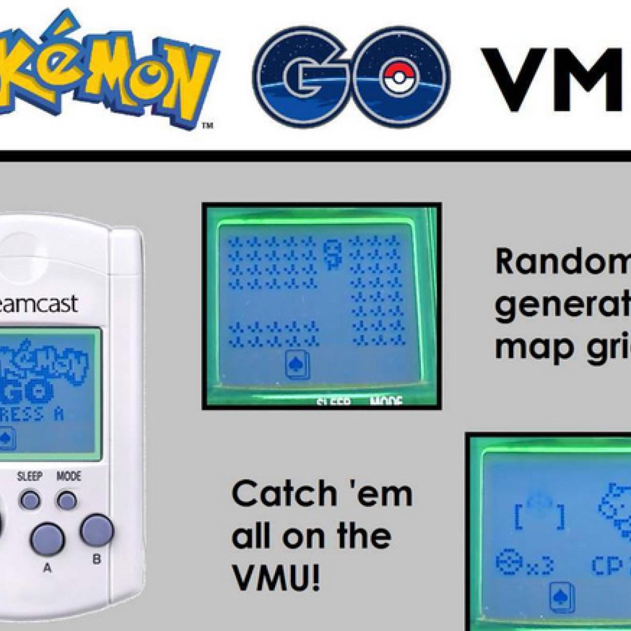 Pokemon Go Wird Fur Sega Dreamcast Vmu Portiert