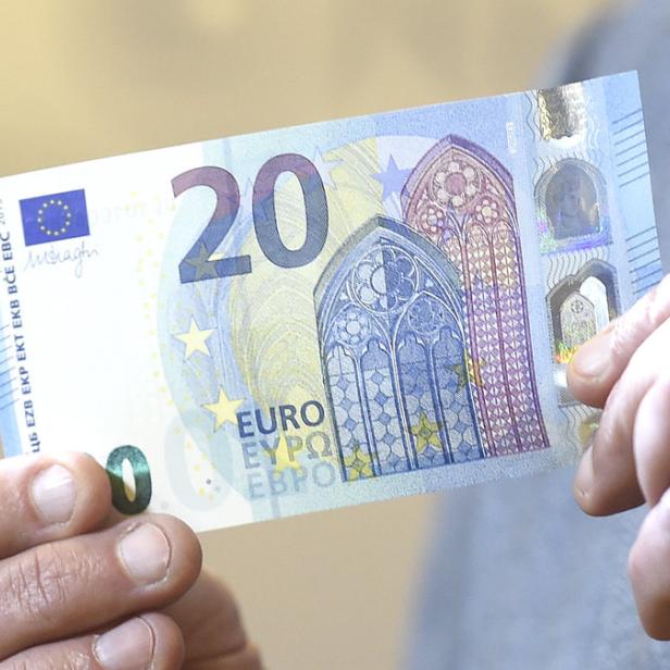 Ab heute, Mittwoch, sind neue 20-Euro-Scheine im Umlauf