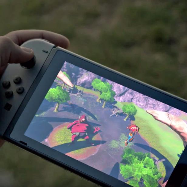 Nintendo Switch Spielkonsole im Mobilbetrieb