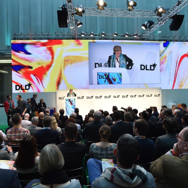 Diskussionen bei der DLD in München.