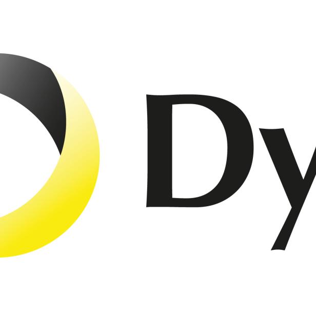 Das Logo von Dyn mit einem stilisierten Mond und dem Schriftzug „Dyn“.