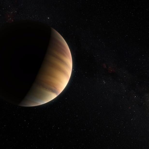 Künstlerische Darstellung des Exoplaneten 51 Pegasi b, auch Bellerophon genannt