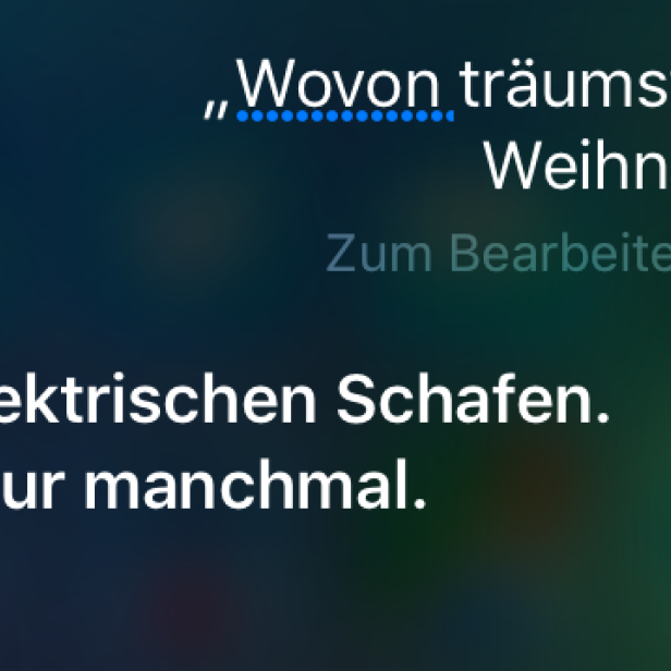 Siri trieb die futurezone an Weihnachten in den Wahnsinn