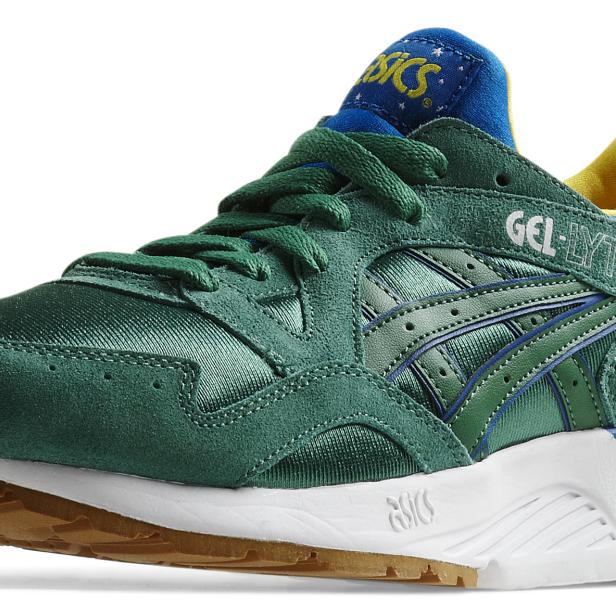 Sportlich als Zuseher durch die WM geht es mit dem Sneaker Gel-Lyte V &quot;Brazil Pack&quot; von Asics. Erhältlich im The 6th Floor, Kärntnerstraße 19/6. Stock, 1010 Wien um 130 €.