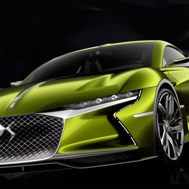 Die Motorsportsparte von Peugeot-Citroen, DS, hat mit dem E-Tense einen besonders böse dreinschauenden Elektroflitzer am vorgestellt.