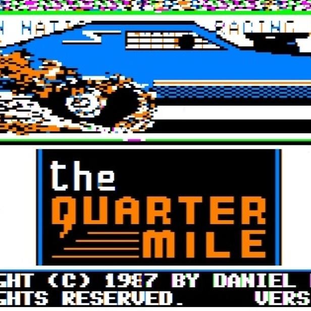 Das Spiel The Quarter Mile für Apple II