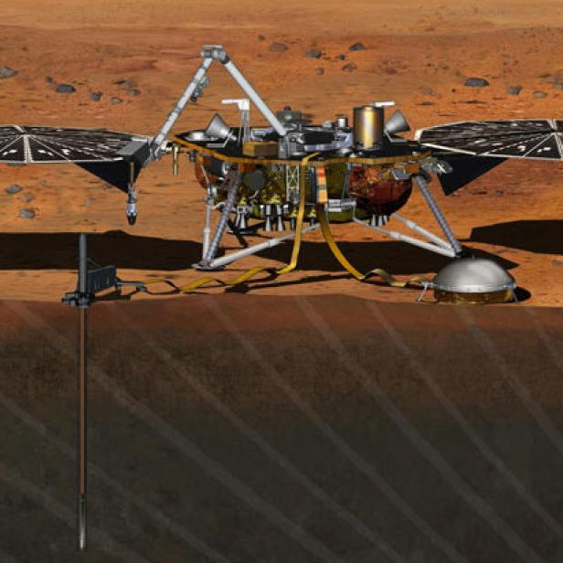 Die NASA-Sonde InSight soll die innere Struktur des Mars erforschen