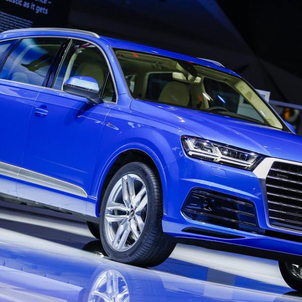 Der neue Audi Q7 SUV, auf der North American International Auto Show in Detroit.