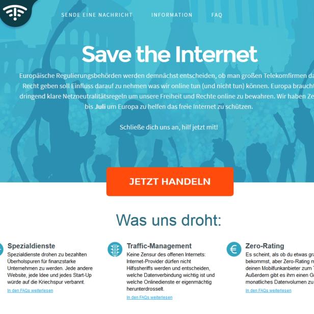 In Wien wird diese Woche über die Zukunft des freienInternets entschieden. Netzaktivisten sprechen sich für den Erhalt der Netzneutralität aus.