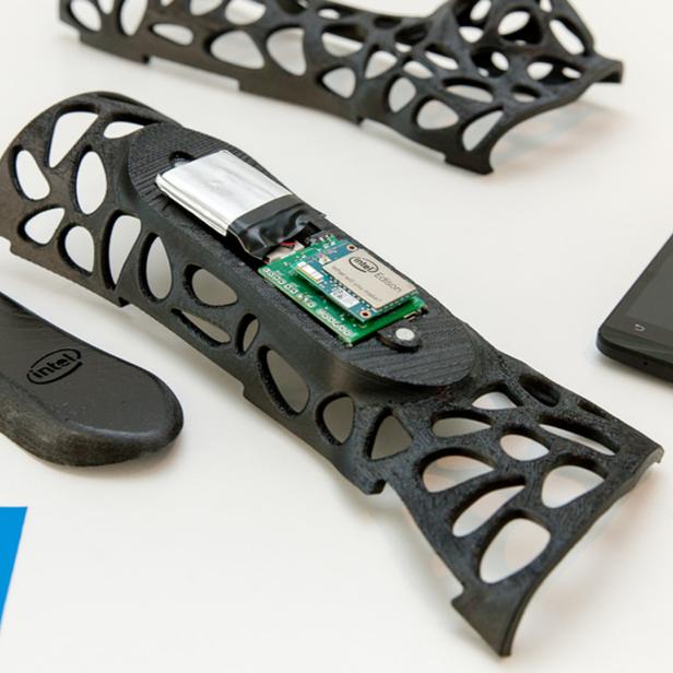 Der &quot;Smart Splint&quot; soll eine komfortablere und informativere Alternative zu einem Gips sein.