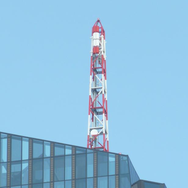 Der neue DVB-T2-Sender am DC Tower in Wien