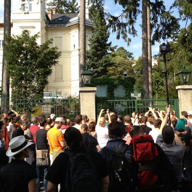 Impressionen vom Spaziergang zur angeblichen NSA-Villa in Wien