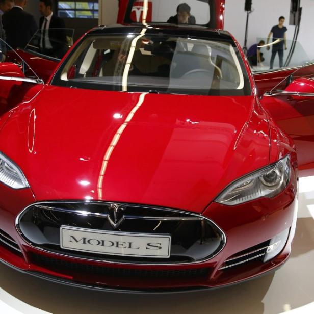 Ein Model S auf der Frankfurter Auto-Show